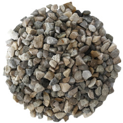Gravillon Gris Mixte Silico Calcaire 6/10 - Gravier Décoratif Contemporain | Stock Immédiat