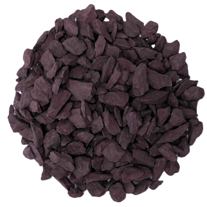 Gravillon Violet Schiste 8/14 - Gravier Décoratif Original Jardin | Stock Permanent