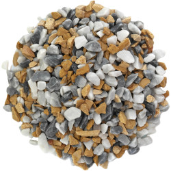 Gravillon Hawaï Marbre 8/12 - Gravier Décoratif Tropical Jardin | Stock Permanent