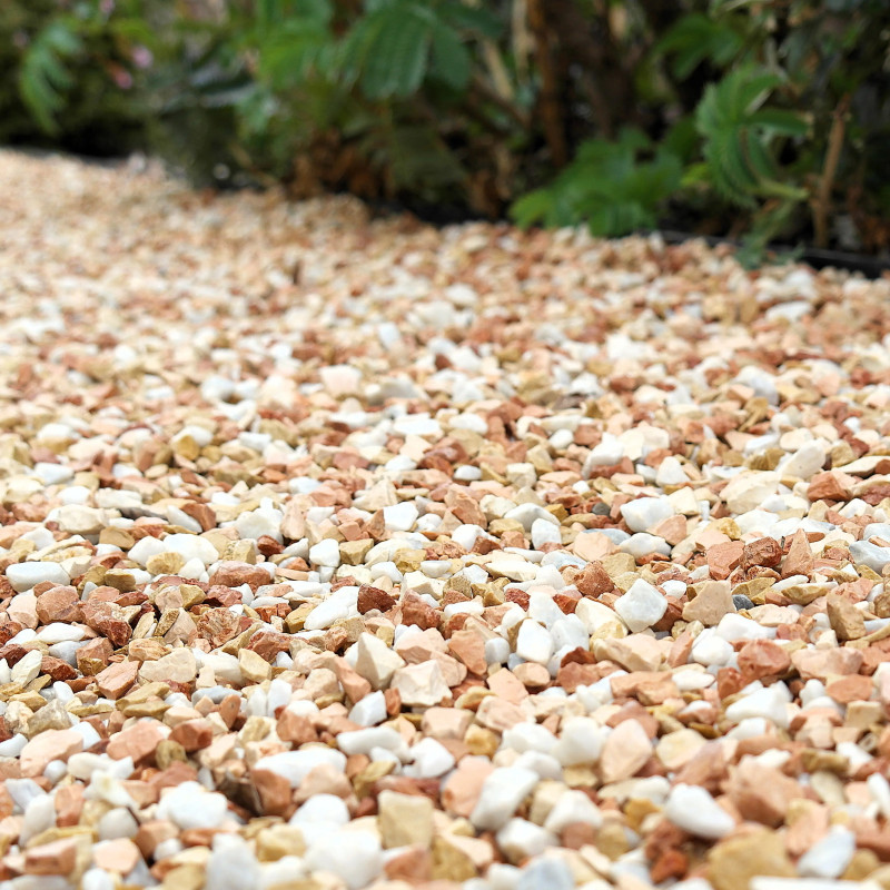 Gravillon Riviera Marbre 8/12 - Gravier Décoratif Pastel Jardin | Stock Disponible