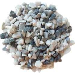 Gravillon Ice Marbre 8/12 - Gravier Décoratif Blanc Bleu Jardin | Livraison Express