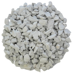 Gravillon Blanc Carrare 8/12 - Gravier Marbre Décoratif Jardin | Stock Disponible