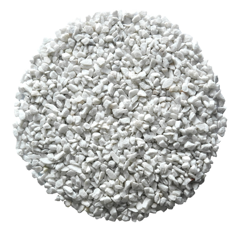 Gravillon Blanc Carrare 4/6 Sac 5L - Gravier Décoratif Balcon Terrasse | Livraison Rapide