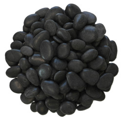 Galet Noir Poli 10/20 Sac 5L - Galet Décoratif Balcon Terrasse | Livraison Rapide