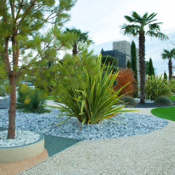 Galet Marbre Ice Blue 40/60 - Galet Décoratif Bleu Blanc Jardin | Livraison Rapide