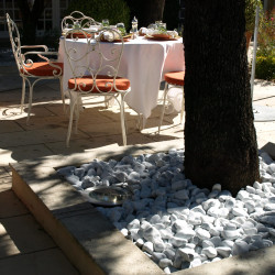 Galet Marbre Ice Blue 40/60 - Galet Décoratif Bleu Blanc Jardin | Livraison Rapide