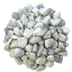 Galet Marbre Ice Blue 15/25 - Galet Décoratif Bleu Blanc Fin Jardin | Livraison Rapide