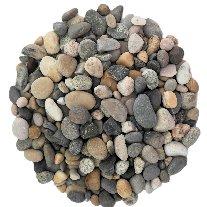 Galet Roulé Gris Mixte 6/16 - Galet Décoratif Neutre Jardin | Livraison Rapide