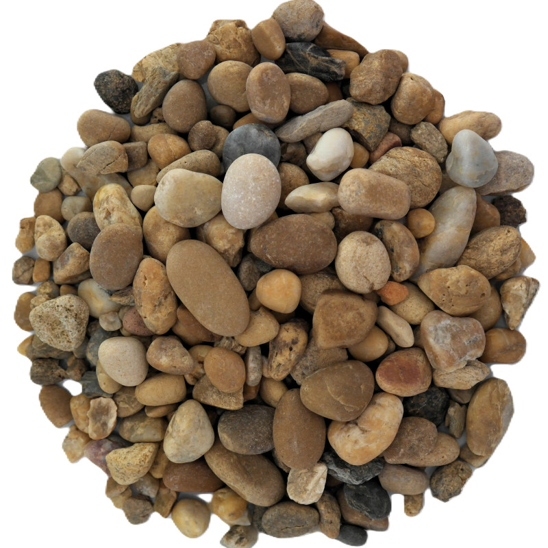 Gravillon Roulé Jaune 8/16 - Gravier Décoratif Doré Jardin | Livraison Rapide