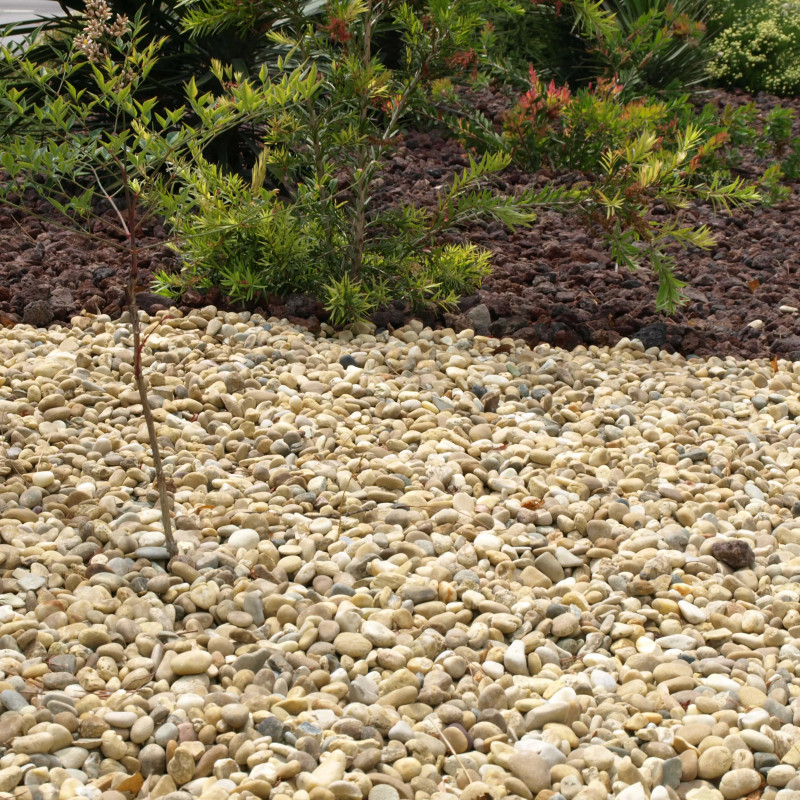 Gravillon Roulé Jaune 8/16 - Gravier Décoratif Doré Jardin | Livraison Rapide