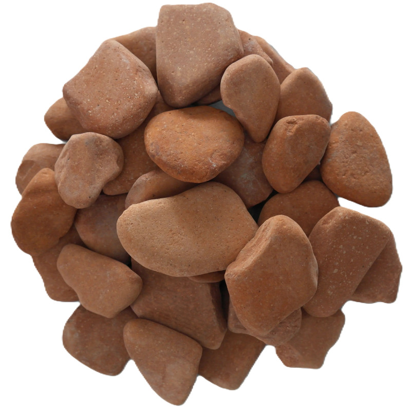 Galet Brique 20/40 - Sac 10L Paillage Terre Cuite Structurant