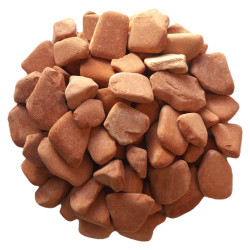 Galet Brique 10/20 - Sac 10L Paillage Terre Cuite Arrondi Pots