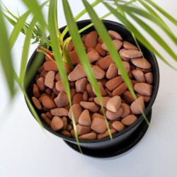 Galet Brique 10/20 - Sac 10L Paillage Terre Cuite Arrondi Pots