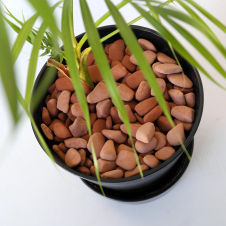 Galet Brique 10/20 - Sac 10L Paillage Terre Cuite Arrondi Pots