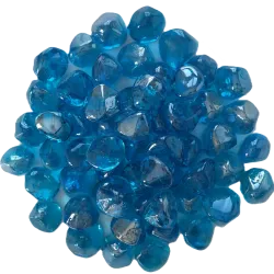 Galet Verre Bleu 20/40 - Sac 1kg Décoration Translucide Aquatique