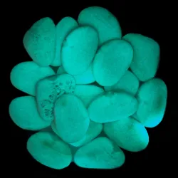 Galet Noir Lumineux 25/40 - Sac 400g LUMINERAL Phosphorescent