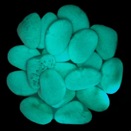 Galet Noir Lumineux 25/40 - Sac 400g LUMINERAL Phosphorescent