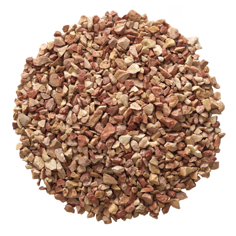 Gravillon Rose Calcaire 4/6 - Sac 5L ou 1kg Paillage Fin