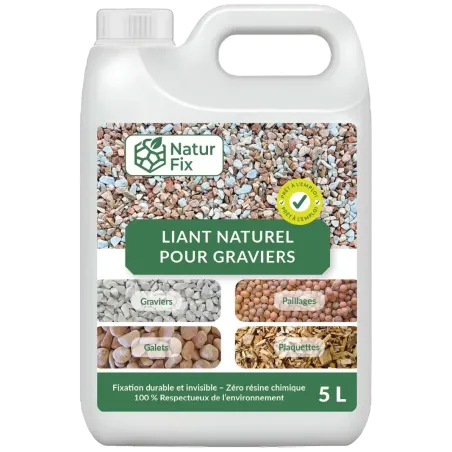 Bidon Natur Fix 5L - Liant Écologique Stabilisateur pour Graviers