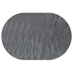Lot 5 Pas Japonais Ronds Anthracite 37,5 cm | Grès Cérame Jardin