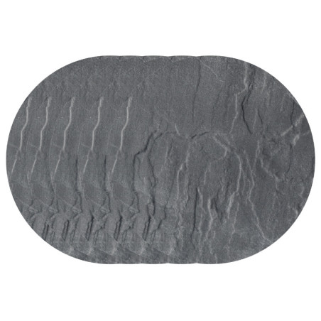 Lot 5 Pas Japonais Ronds Anthracite 37,5 cm | Grès Cérame Jardin