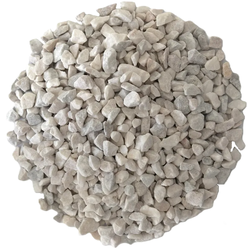 Lot Gravillon Quartz Blanc 6/10 - 4 x 25 kg Déco Jardin