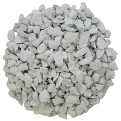 Lot Gravillon Blanc Carrare 8/12 - 4 x 25 kg Marbre Déco Jardin