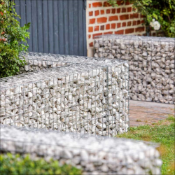 Gabion 100x50x25 - Bordures et Murets Décoratifs pour Jardin