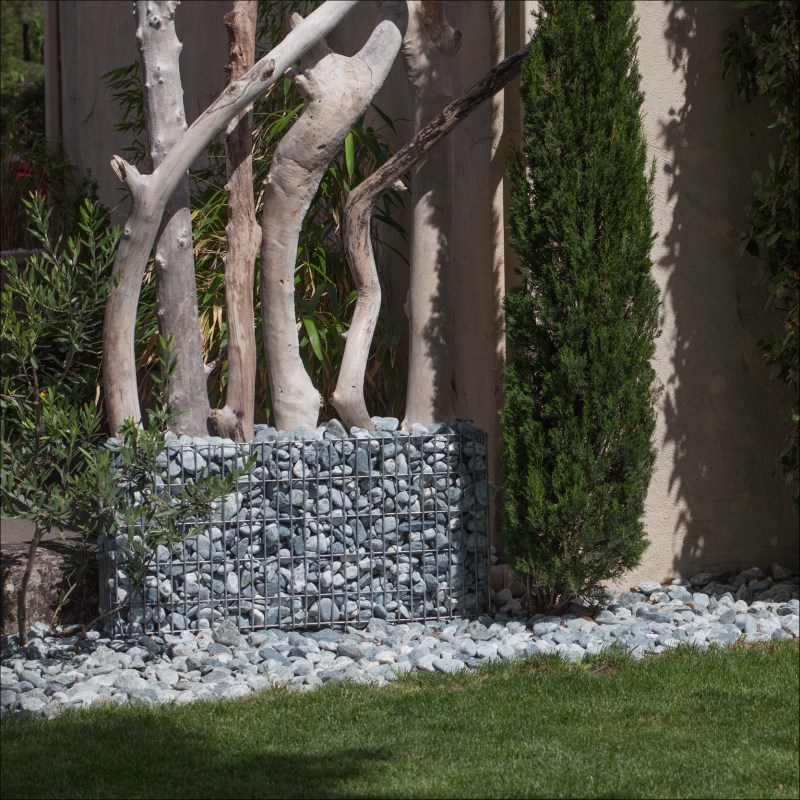 Gabion 100x50x25 - Bordures et Murets Décoratifs pour Jardin