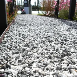 Lot Gravillon Panda 8/12 | 4 x 25 kg Mélange Noir Blanc Déco Jardin