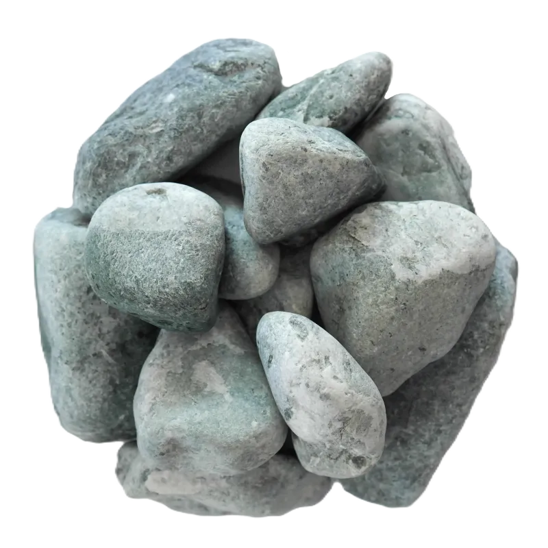 Lot Galet Roulé Vert des Alpes 40/60 | 4 x 25 kg Déco Jardin Naturel
