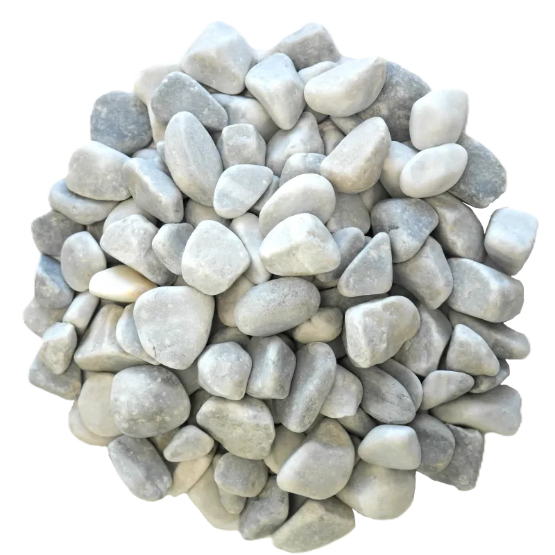 Lot 4×25 kg galet Ice Blue 15/25 | Paillage givré pour terrasse et loggia
