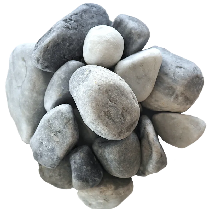 Lot Galet Roulé Ice Blue 40/60 - 4 x 25 kg Déco Jardin Zen