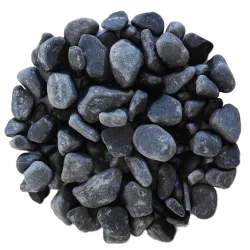 Lot Galet Roulé Noir Ebano 15/25 | 4 x 25 kg Déco Jardin Design