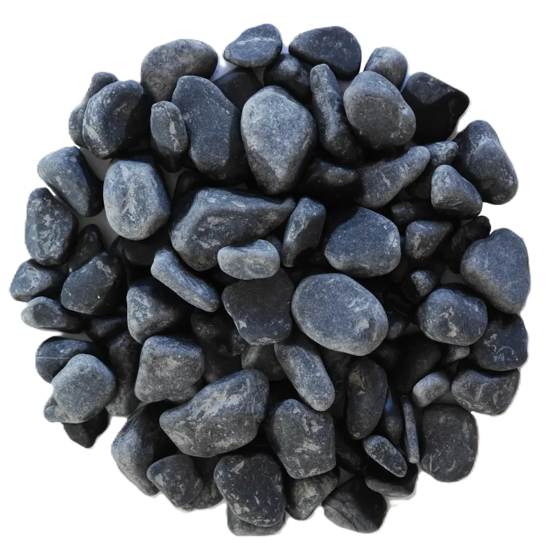 Lot Galet Roulé Noir Ebano 15/25 | 4 x 25 kg Déco Jardin Design