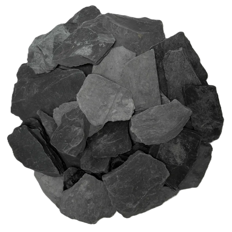 Lot Ardoise Noire 30/70 | 4 x 20L Paillage Minéral Monumental Design