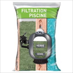 Verre Filtration Piscine 0,6/1,4 - Sac 25 kg Média Haute Performance