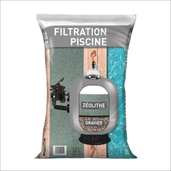 Zéolithe Filtration Piscine 0,5/1,0 - Sac 25 kg Média Ultra-Performant
