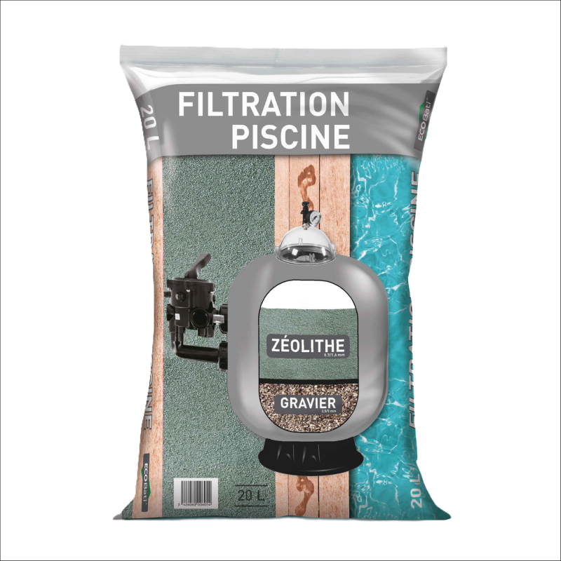 Zéolithe Filtration Piscine 0,5/1,0 - Sac 25 kg Média Ultra-Performant