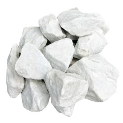 Balaste Blanc Carrare 50/70 - Gravier Marbre Décoratif Jardin | Stock Permanent