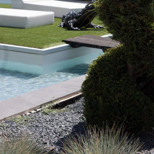 ardoise noire décorative en paillage de pot et jardinière