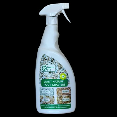 galets décoratifs fixés à la résine Naturfix